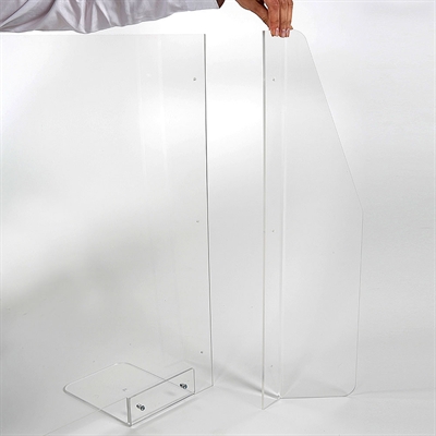 Hygienskärm för bord, 90 x 65 cm